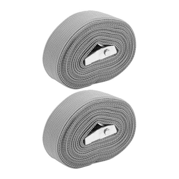 2 st Spännband i Zink-Legering, Tunga Lastspännband, Lastspännband för Lastbilar, Bilbagage, Grå 3m/9,8ft