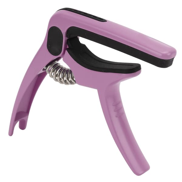 Metal Guitar Capo Tone Adjustment Tool med Pick Holder String Instrument Tilbehør Lilla