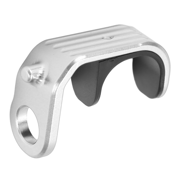 Cykel E-formad spänne Aluminiumlegering Plast Polerad Lättviktsdesign Cykelkrok E-spänne för BromptonSilver