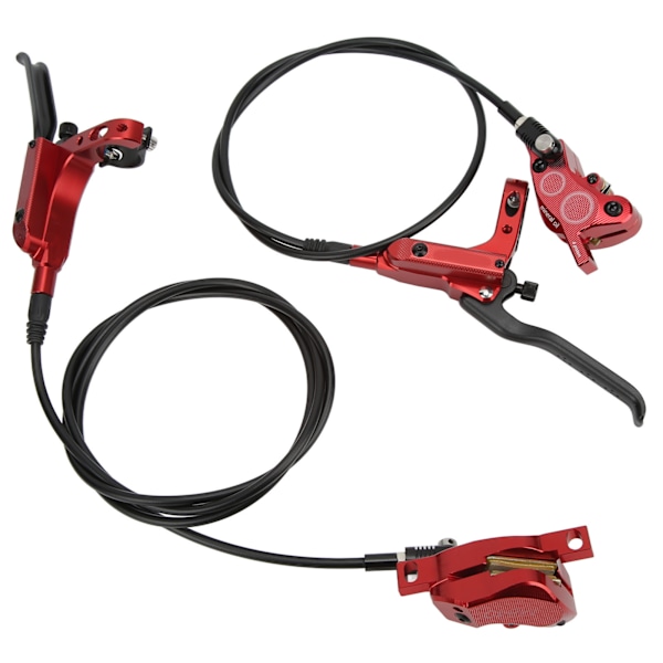 ZTTO MTB Cykel 4 Kolv Foran Bag Hydraulisk Skivebremse Mountainbike CNC Bilateral Oliebremse Rød