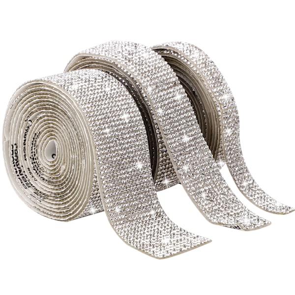 2-yard strassband självhäftande DIY dubbelsidigt självhäftande strass dekorationsband