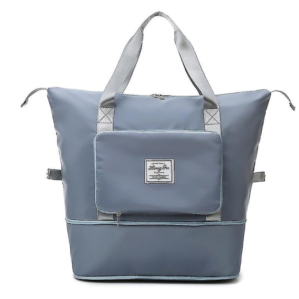 Nye sammenfoldelige rejsetasker med stor kapacitet Vandtæt mulehåndtaske Rejsetasker Multifunktionelle rejsetasker til kvinder MISTY BLUE