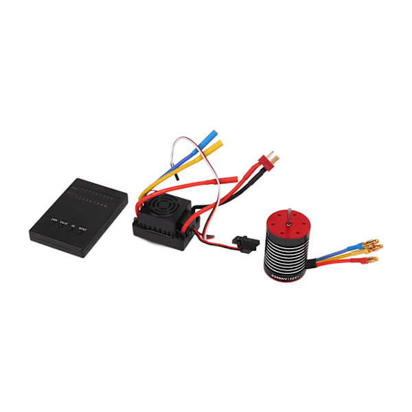 F540 3300kv Børsteløs Motor 60A Vanntett ESC Programmeringskort Combo Kit for 1/10 Fjernstyrt Bil