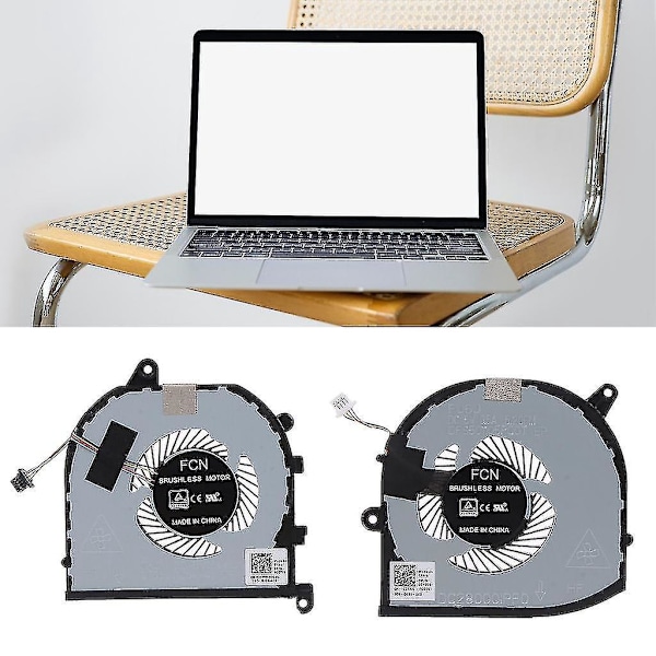 Spilkølefan til Gaming Bærbar Computer CPU GPU til Dell Precision 5530 M5530 XPS 15 9570 XPS 15 7590