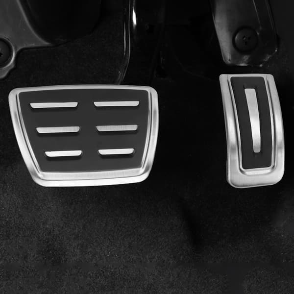 2 stk. Automatiske Pedal Dæksler i Rustfrit Stål Passer til Audi A1 A3 TT