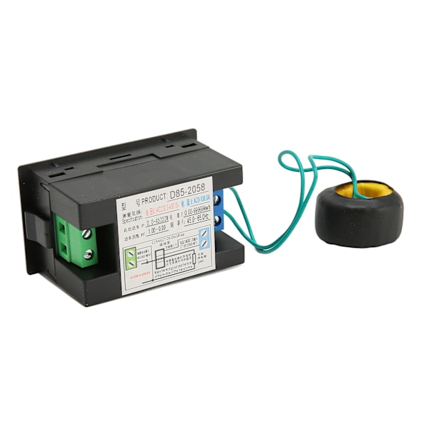 AC Meter Enfas LCD Digital AC Panel Mätare Spänning Ström Frekvens Amp Watt Power Monitor AC200-450V 0,00-110,0A