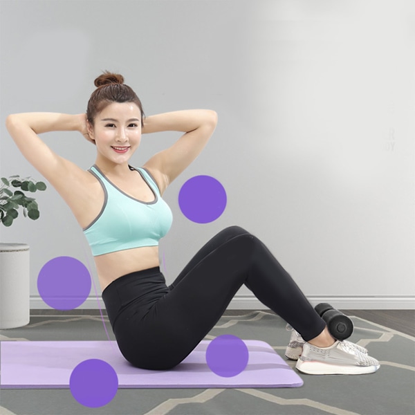 Vatsa- ja koko kehon treenilaite - Sit Up Bar lattialle, vatsalihasten vahvistamiseen, musta