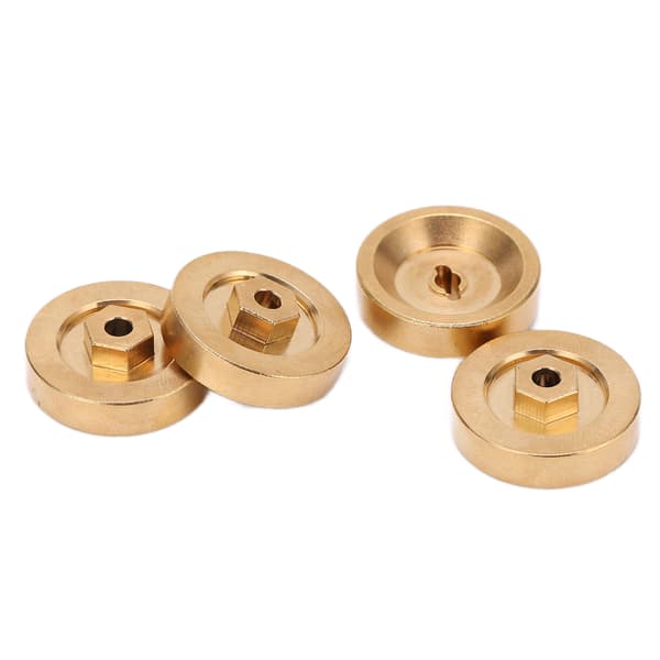 【NX】Hjulvikter Hexadapter Rostfri Slitstark Mässing 3mm Hexadapter för 1/24 Klätterbil