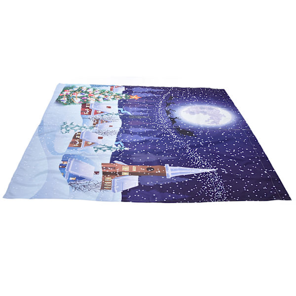 Julgardiner Klassisk Design Tryck Xmas Traditionell Vintersäsong Tema Fönstergardiner för sovrum Vardagsrum150x166cm Jul 12