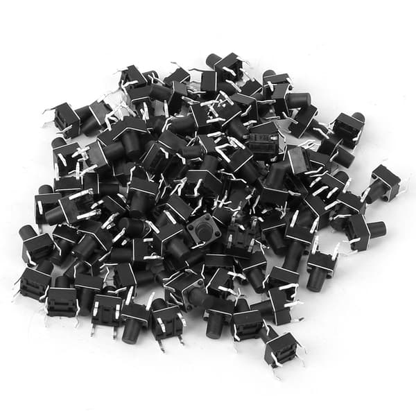 【NX】100 st Momentary Taktil Push Button Switch Mini Micro Tact Switch Tillbehör 6 x 8 mm