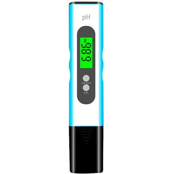 PH bakgrunnsbelysning testpenn blå og hvit høypresisjon bærbart PH meter testinstrument