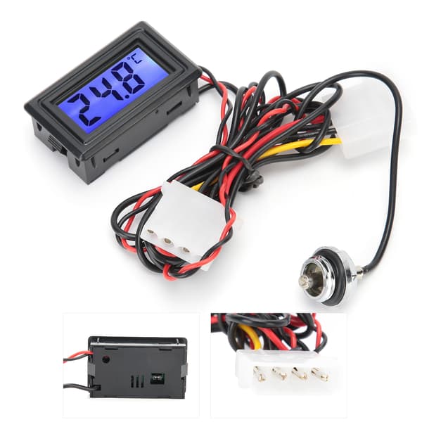 Vandkøling Termometer Digital Display Computer Temperaturmåler WDXS-DT 5V-24V