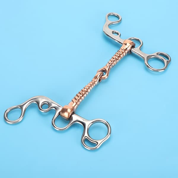 Rustfritt stål Hest Snaffle Trening Snaffle Bit Tilbehør Kompatibel med rideutstyr