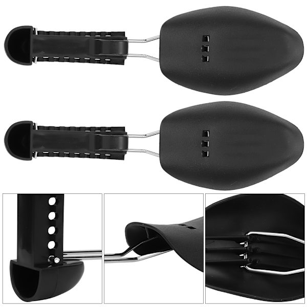 Spring plast expanderande skor Trädstöd Skosträckare Expander Shaper för män kvinnor (kvinnor)