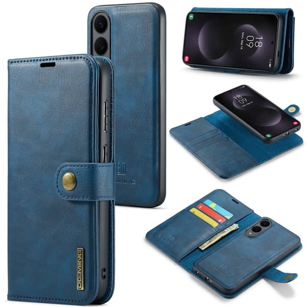 DG.MING Galaxy S25 Edge 2i1 Magnet Etui / Cover Blå 146
