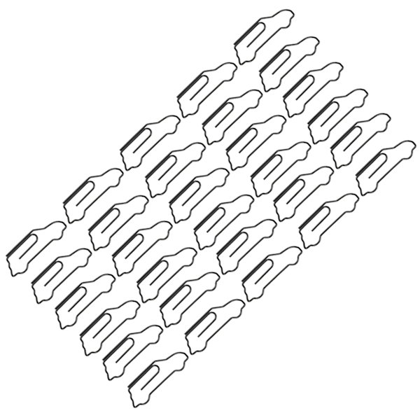 30 stk Diverse bilformede klips Kreativitet Metallmodellering Håndverksdekorasjon Tilbehør Svart