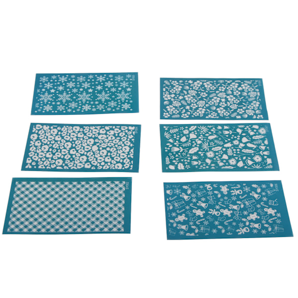 6 stk. Polymerleire Silkescreentrykk Stensiler Leiretrykk Maler Holdbar DIY Leire Silkescreentrykk Sett