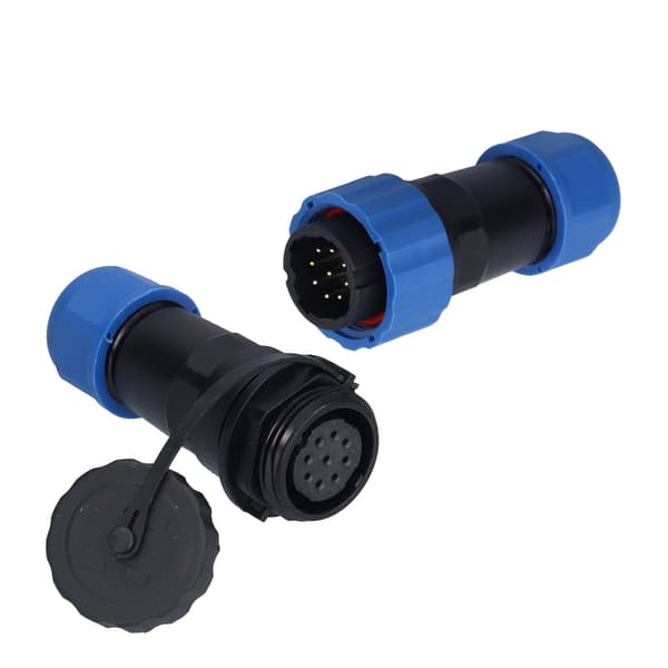 Vanntett kontaktmontering IP68 Aviation Power Socket 250V 5A for kabel SP209 Pin