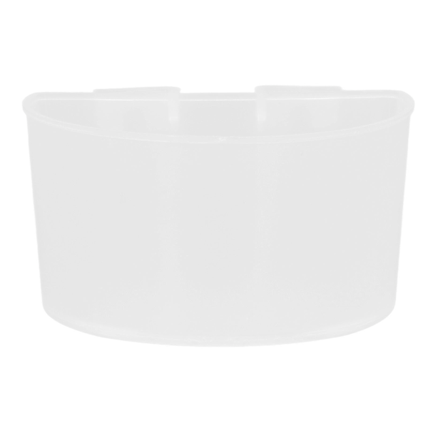 20 st Fågelmatskål Plast Papegoja Vattenmatningskopp Fågelburmatare Trough Set Kit Vit 9s6cm / 3.54x2.36in
