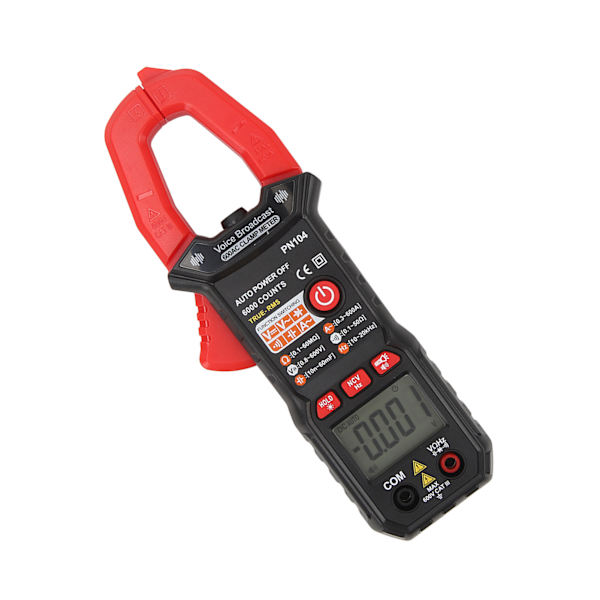 Klemme Multimeter Helautomatisk Klemme AC DC Strøm Spænding Modstand Frekvensmåler Voltmeter Amperemeter