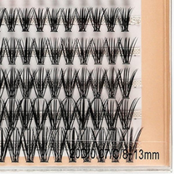 Lash Clusters Simulering Mixed Handcrafted Mjuk Lättvikt Tät DIY Ögonfransförlängning för makeup