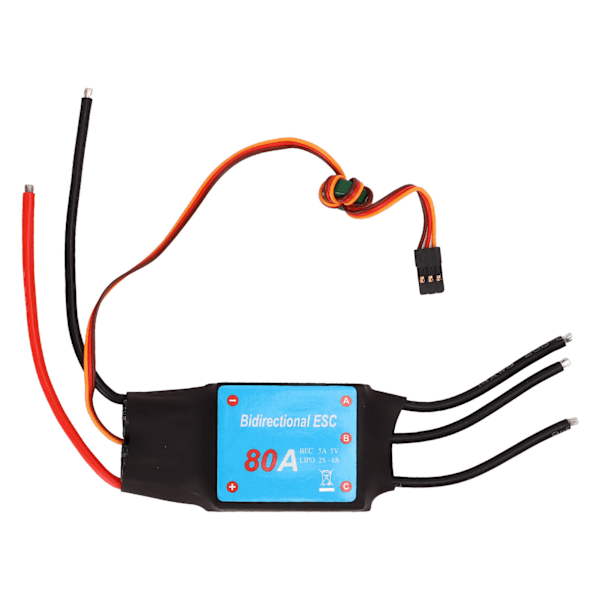 RC Boat Brushless ESC 80A Borstless 5V 5A BCE Output Multifunktion ESC Speed ​​Controller för RC Boat Underwater Propeller