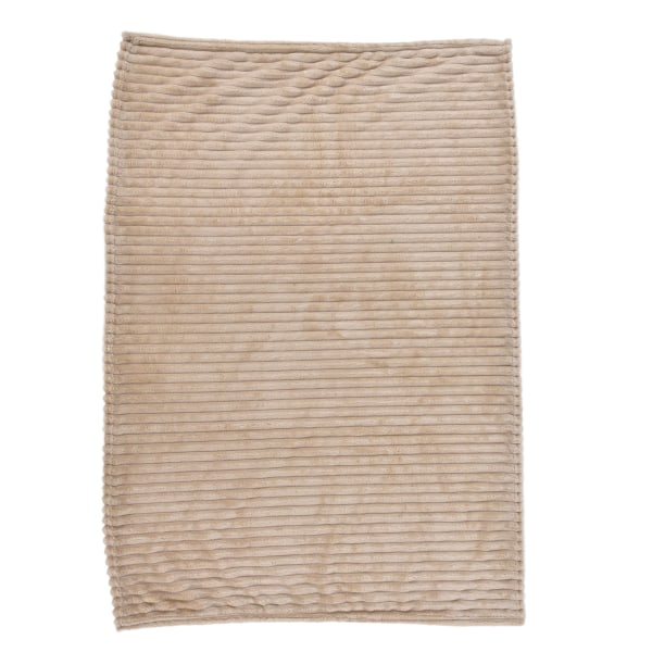 Flanell Slängfilt Plysch Fluffig Lätt Andas Fint utförande Snygg Enkel Mjuk filtKhaki