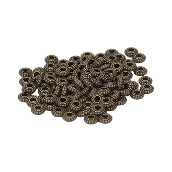 100 st Antika brons distanspärlor 3 mm håldiameter DIY Hantverk zinklegering distanspärlor för hängen Smycken