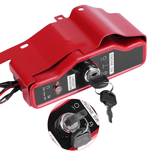 Elektrisk tändningslåsbox med 2 nycklar för Honda GX390 13HP GX340 11HP 168F GX160 gasmotor