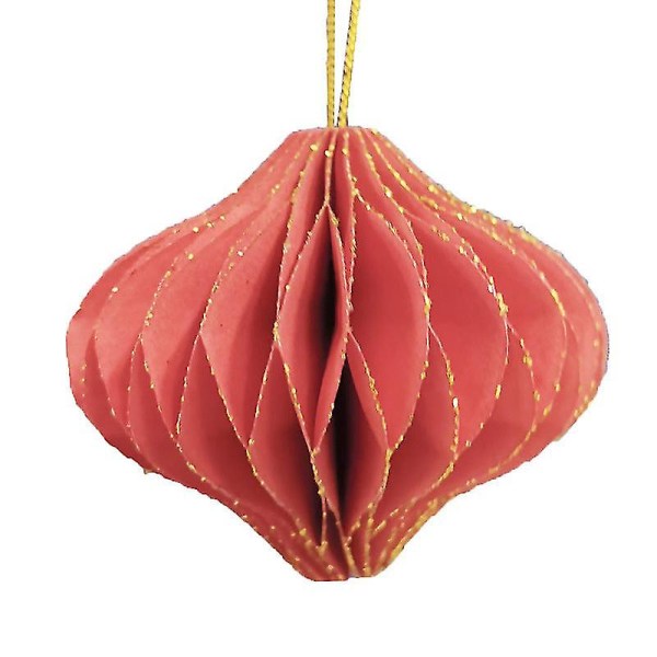Juldekoration Julgran Honeycomb Ball Ornaments Ny Mini Dekoration Rekvisita Festdekoration Tillbehör Pink onion