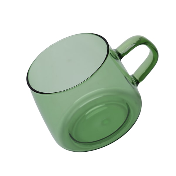 350 ml lasikahvikuppi Kristall kahvimuki kahvalla, korkea lämpötilan kestävyys kotiin ja CafeGreen