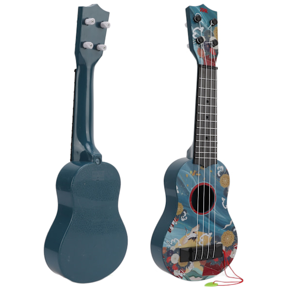 Barnlegetøj Ukulele Mini Plast Guitar Musikinstrument til Børnehavebørn Gave Blå