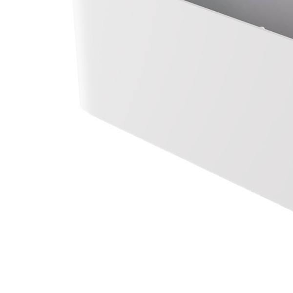 Hängande förvaringsbehållare Multifunktionell utrymmesbesparande väggmonterad förvaringslåda Makeup Organizer Vävnadslåda Vit