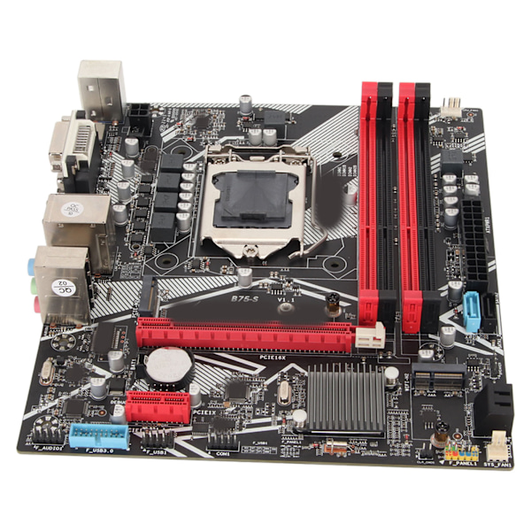 B75 S Mining Moderkort Dual Channel DDR3 LGA1155 Støtter VGA DVI HD Multimedia Interface ATX Moderkort med Gigabit NIC