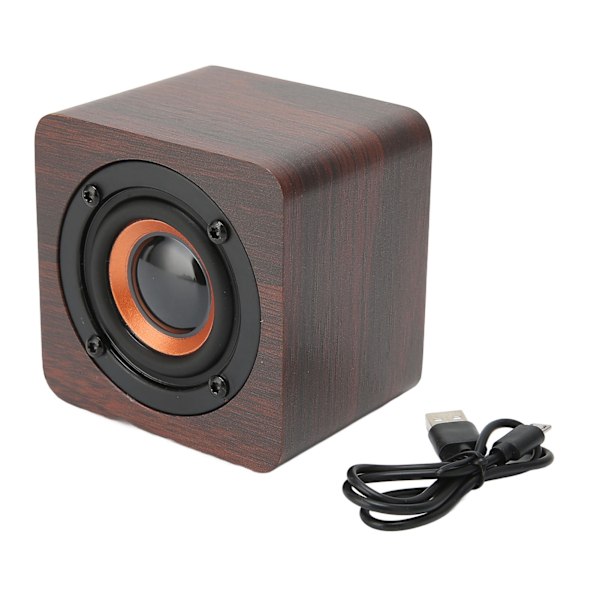 Bluetooth-kaiutin Monitoiminen retro langaton Bluetooth-kaiutin kotiin, matkalle ja ulkoiluun, pähkinä
