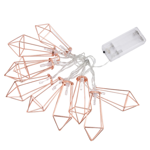 Fairy Lights -ketjut 10 LED-helmeä 1,5 m Sisätiloihin String Lights Koristelu Rose Gold makuuhuoneeseen Sänkyyn Olohuoneeseen