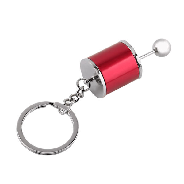 Auto Gear Shifter Model Nøglering Bil Shift Formet Metal Legering Nøgleringe (Rød)