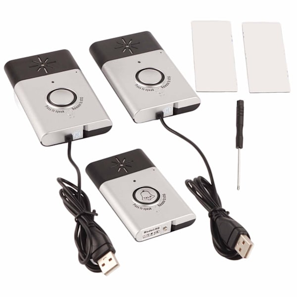 【NX】Smart Wireless Voice Intercom Dörrklocka Access Control System Inomhus/Utomhus DörrklockaSilver