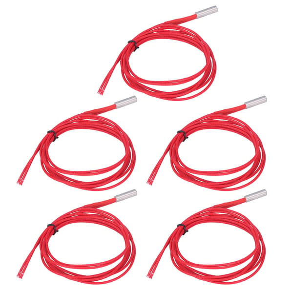 5 stk 12V 40W patronvarmer rustfrit stål kobbervarmer Kompatibel med 3D-printer 6x20mm