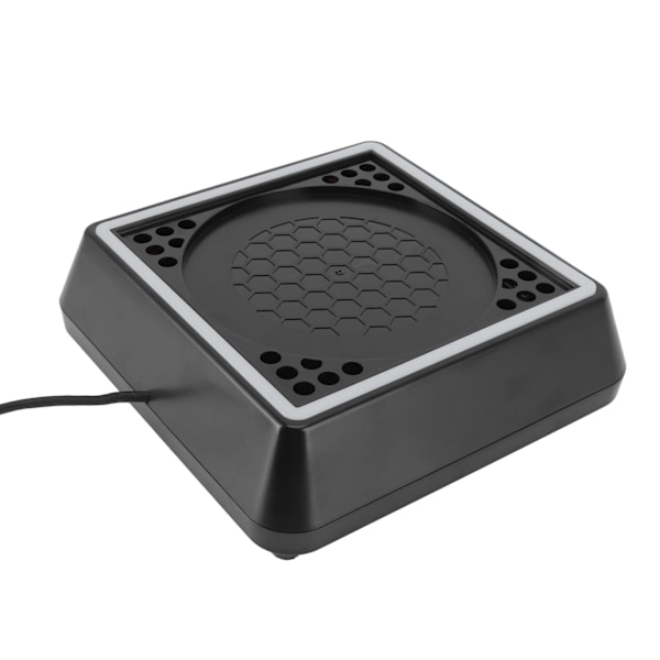 Nedre køleblæser 2,4A 5V 3 vindhastigheder Touch Switch USB-køleblæser med Light Bar til Xbox Series X Sort