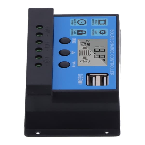 30A 12V 24V 2-vägs MOS Solcellsladdningsregulator PWM 3-stegs Batteriregulator Solpanelregulator