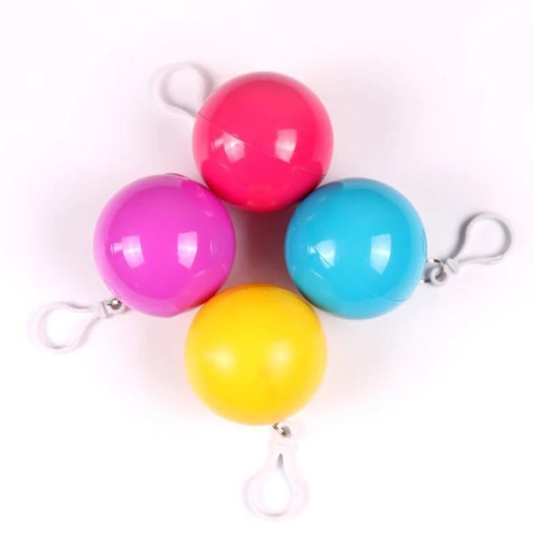 Engångs Regnponcho PVC Regnkläder Regnskydd med Boll för Nödsituationer Bergsklättring Resor