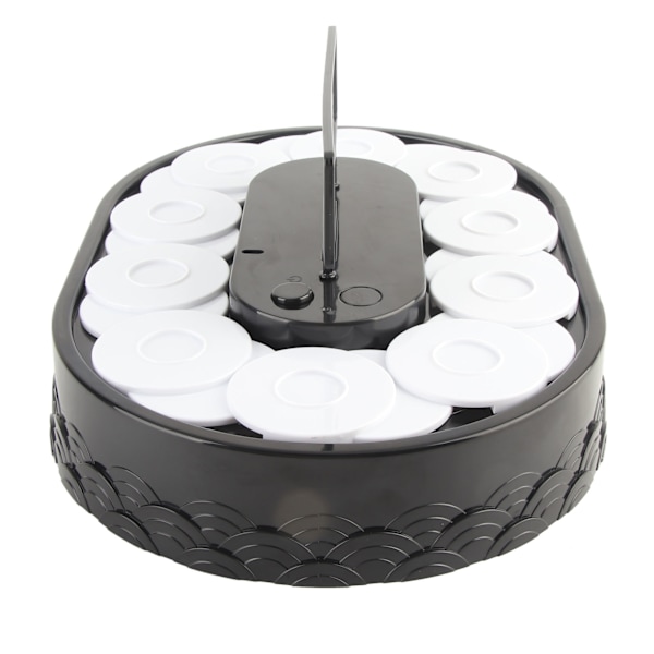Roterende Sushi-maskin Automatisk Roterende Bord Display Stativ Svingbrikke Skivbord for Sushi Dessert Cupcake Sushi