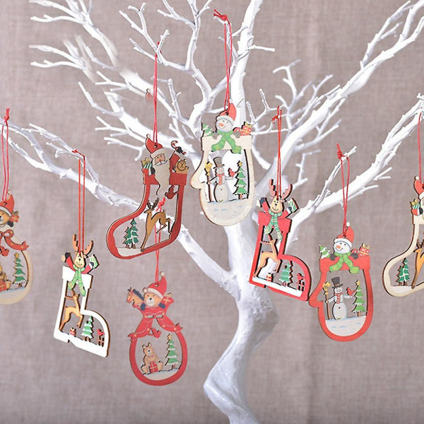 Christmas tre anheng Ornament utstillingsvindu dekorasjon dekor for feiring Party