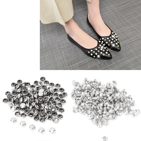 Tygkristallinlägg Rapid 7 mm nitar Spots Studs Cap för DIY-läderhantverksdekoration (#2)