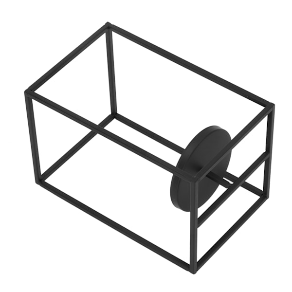 Rektangulär ljushållare Handgjord fashionabel modern stil järn geometrisk orkanljushållare för kontors TV-skåp