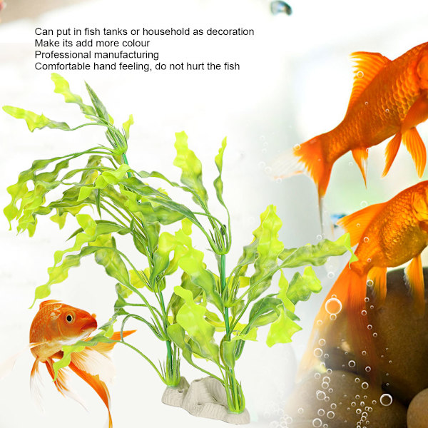 Muovista valmistettu akvaariosimulaatio Kelp-ruoho keinotekoiset vesikasvit kalasäiliöiden maisemointiin valkoisella pohjalla 7945 Kelp-ruoho valkoinen pohja