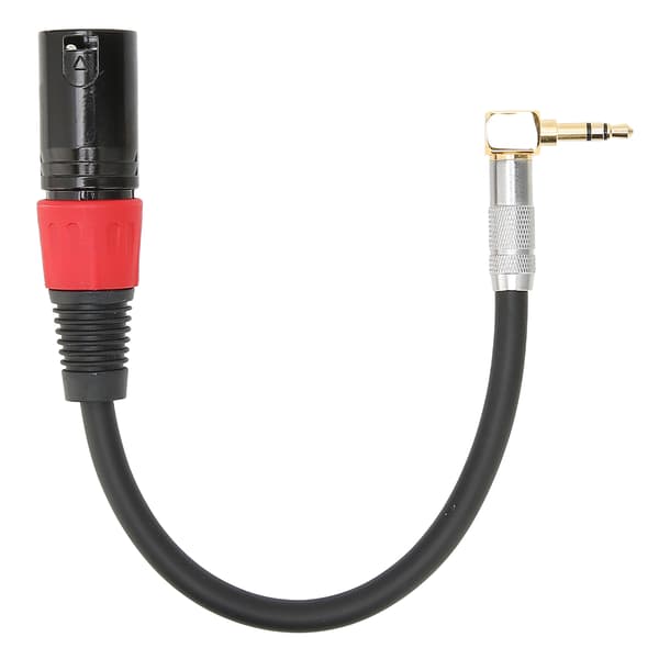 TRS Han til XLR Han Kabel 90 Graders Stereo Mikrofon Ekstra Ledning til Computere MP3 DVD 0,5m