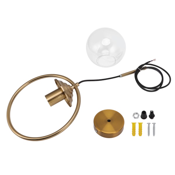 Taklampa E27/E26 Kaliber Glasjärn Minimalistisk stil Hängande taklampa för kök AC 85 till 265V