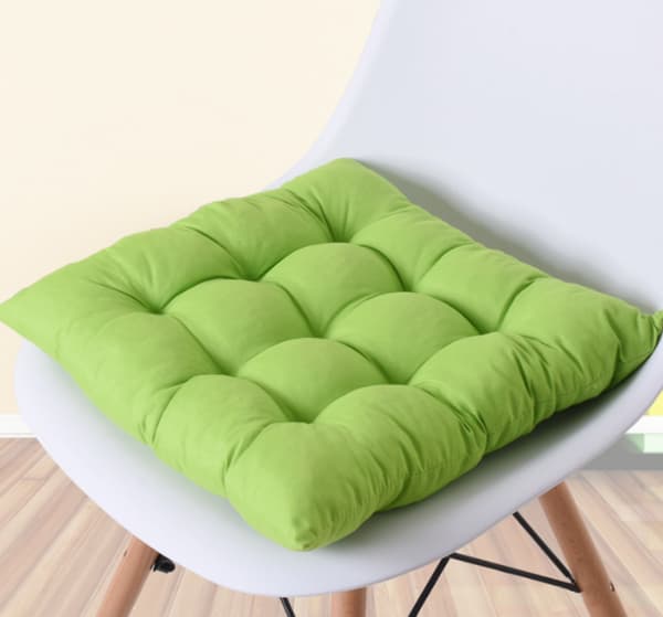 Sett med 40x40 cm stolputer, sitteputer, stolpolstring med fester, dekorasjon for innendørs og utendørs bruk
